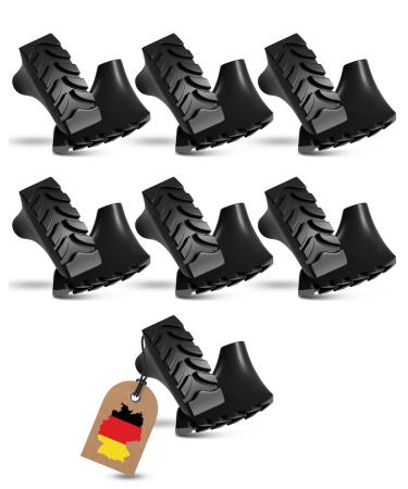 Alpine value Nordic walking sticks rubber buffer asphalt 14 pieces - universal Premium accessories for trekking sticks walking sticks rubber buffer hiking sticks