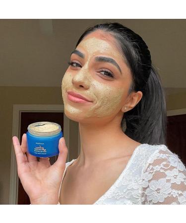 AAVRANI Glow Activating Exfoliator - Turmeric Face Mask with Raw Honey, Jojoba, and Neem - Clay Mask for Acne & Dark Spots - 3.4 Fl Oz - Buy Online on SooperMarket.com
