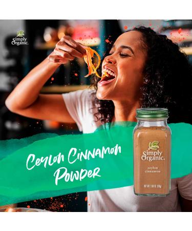 Simply Organic Ceylon Cinnamon 2.08 oz - Pure & Aromatic Spice - Buy Online on SooperMarket.com