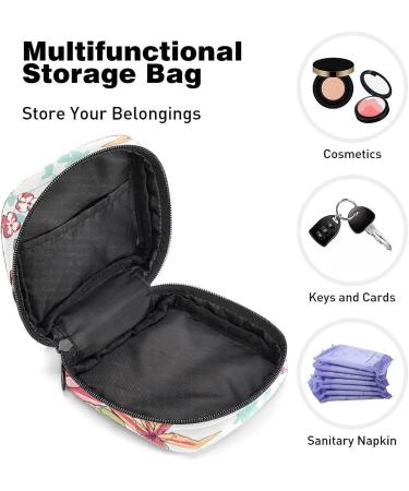 Anna Cowper Flower Sanitary Napkin Storage Bag Feminine Menstrual Cup Pouches Nursing Pad Holder Tampon Bags Portable Period Bag for Women Teen Girls 1Pcs Multi-colored 5 - Buy Online on SooperMarket.com