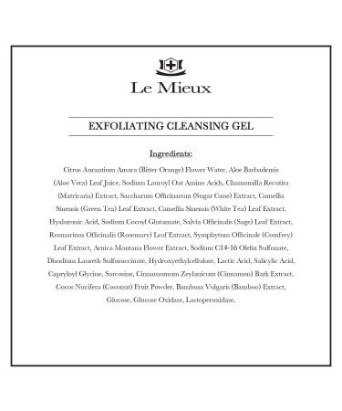 Le Mieux Exfoliating Cleansing Gel | Deep Pore Face Wash with Lactic & Salicylic Acid | Oily & Blemish-Prone Skin | No Parabens or Sulfates | 180 ml - Buy Online on SooperMarket.com