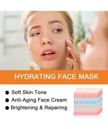 Vitamin C Sleep Overnight Face Mask 150g Hyaluronic Acid Moisturising Sleeping Mask For Shrink Pore Hydrating & Brightening Gel Face Mask Korean Face Mask Vitamin C Anti Aging Face Cream - Buy Online on SooperMarket.com