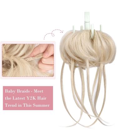 REECHO Super Long Tousled Updo Curly Wavy Messy Bun Hair Piece in Light Blonde - Buy Online on SooperMarket.com