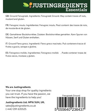 JustIngredients Essentials Fenugreek Ground 1 kg - Premium Quality Spice | Pack of 1 - Buy Online on SooperMarket.com