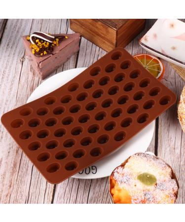 HOMSFOU 8 Pcs Chocolate Mold Cookie Baking Candy Making Molds Maple Leaf Mold Silicone Chocolate Rose Chocolate Silicone Cookie Mini Semi Sphere Silicone Mold 3D Chewing Gum Spherical 18.5X11CMx4pcs Light Brown 1x4pcs - Buy Online on SooperMarket.com