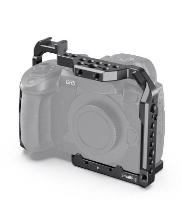 (New Version) SMALLRIG GH5 GH5 II GH5S Camera Cage with Built-in Cold Shoe and NATO Rail for Panasonic GH5 II/ GH5 / GH5S - CCP2646