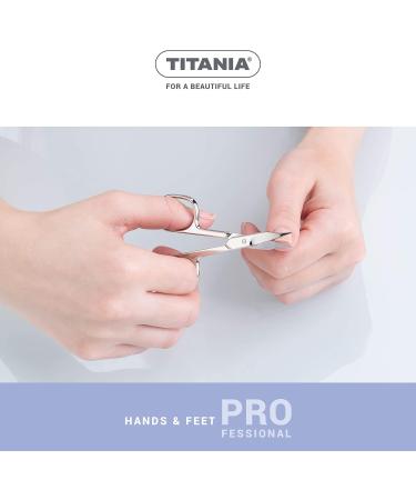 Titania Nail Scissors Solingen 9.5cm - Extra Sharp Professional Manicure Scissors Made in Germany (Turmspitz) - Buy Online on SooperMarket.com
