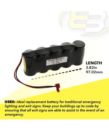 Buy Exell Emergency Lighting Battery TEIG T26000139 - Compatible with Beghelli & More | International Shipping Available - Buy Online on SooperMarket.com