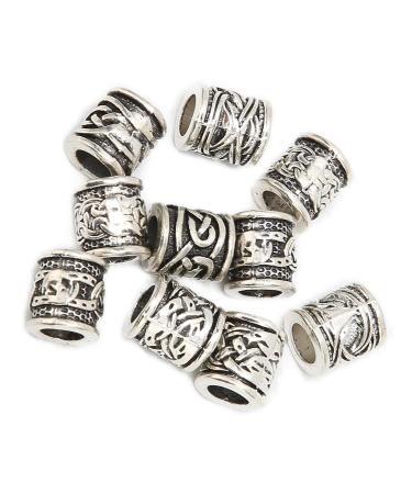 Buy 10pcs Viking Beard Pearls | Exquisite Dreadlock Hair Jewelry for Men | Durable DIY Accessories - Buy Online on SooperMarket.com