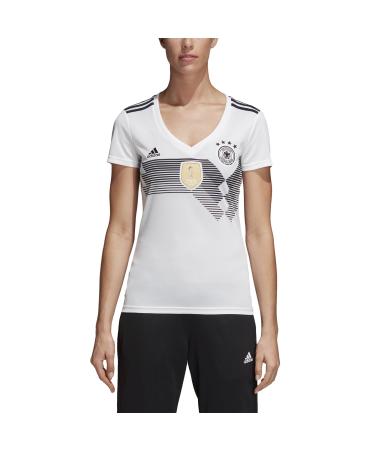 adidas Women's DFB Home Replica Jersey L White (White/Black)