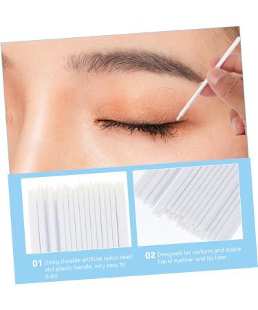Baluue 200 Pcs Disposable Eyeliner Brush Makeup Eye Tool Makeup Eyeliner Brush Eyeliner Fiber Brush Cosmetic Brush Cosmetic Eye Brush Eyeliner Brush Makeup Brush Applicator 9x6.5cmx2pcs Whitex2pcs - Buy Online on SooperMarket.com