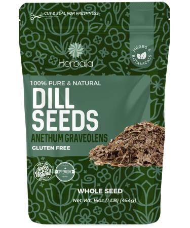 Dill Seed 1lb / 16oz, Dill Seeds Spice, Dill Seed for pickling, Pickling Spices for Pickles, Pickling Spices for Canning, 100% Whole Dill Seed, Non-GMO.