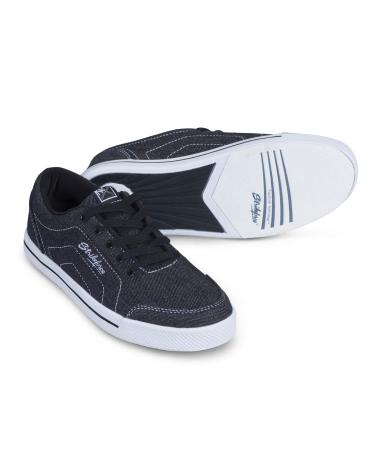 Strikeforce Laguna Black/Denim Women's Bowling Shoe with FlexSlide Technology for Right or Left Handed Bowlers 7