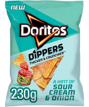 Doritos Dippers Hint of Sour Cream & Onion 230g Sour Cream & Onion 230.00 g (Pack of 1)