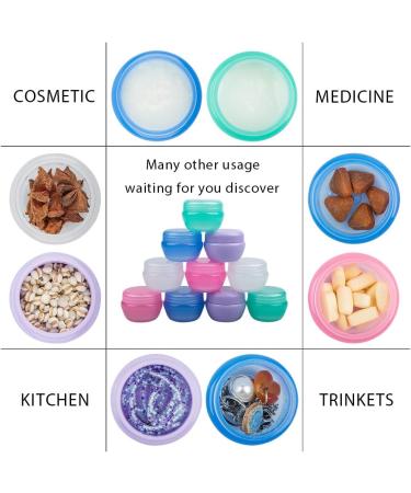 Yucool TSA-Approved Travel Containers - 10 Leak-proof 20ml Mini Bottles with Spatulas for Toiletries & Makeup - Refillable & Empty - Buy Online on SooperMarket.com