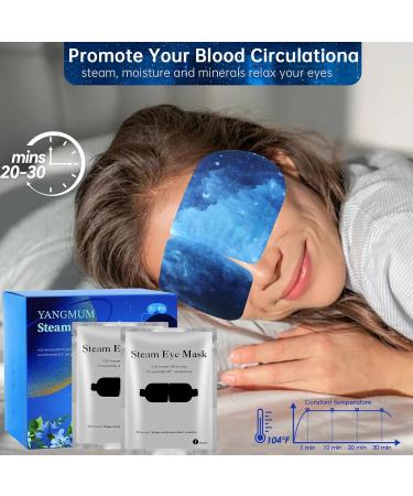 SDSM Steam Eye Mask 20 Packs Self Heating Eye Masks for Dry Eyes Warming Eye Mask Disposable Heated Eye Mask for Dry Eyes Fatigue Dark Circles Tired Eyes Sleep Mask Stress Relief Gifts Unscented - Buy Online on SooperMarket.com
