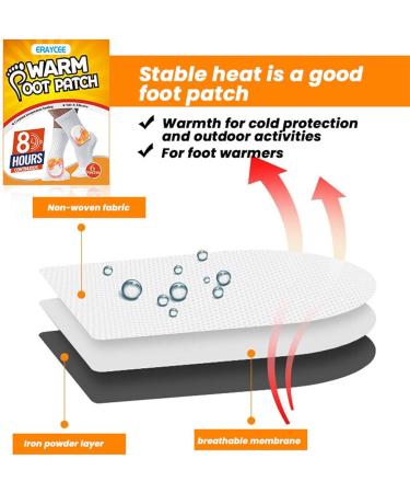 Hudhow's Self-Adhesive Heating Paving - 6 Safe Foot Warmers for Outdoor Activities Skiing & Hiking | Stay Warm This Winter! - Buy Online on SooperMarket.com