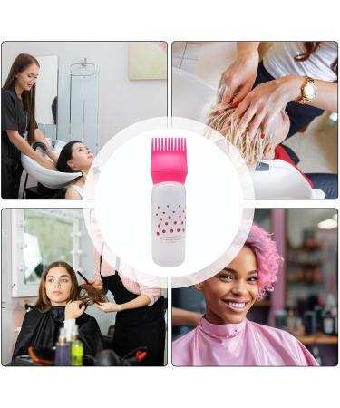 Shenrongtong Scalp Applicator Comb | Bottle Applicator Brush Hair Oiling Applicator Bottle Hair Dye Brush Bottle Lightweight Oil Bottle Applicator Brush for Hair Dyeing Scalp Red - Buy Online on SooperMarket.com