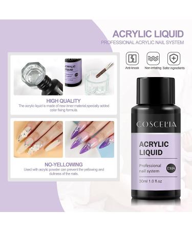 Complete Acrylic Nail Kit for Beginners - 27 Colors Glitter Powder, Monomer Liquid, Tips, Brush - Nail Art Supplies & Manicure Tools for Starter - RJ0176 - Buy Online on SooperMarket.com