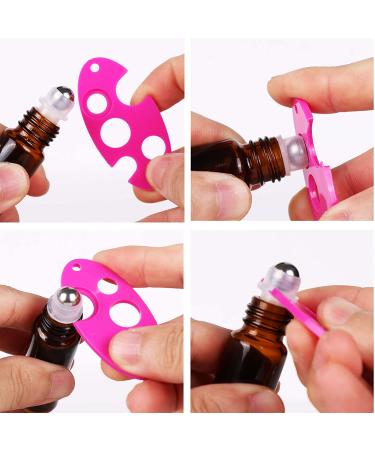 24 Pack Inice Roller Bottles for Aromatherapy Essential Oils - Amber Glass 10ml Refillable Containers with Accessories and Roller Ball - Buy Online on SooperMarket.com