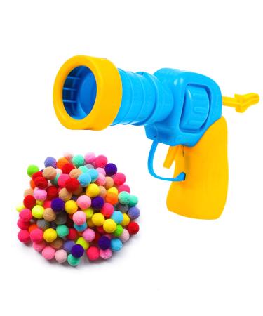 FYKERO Interactive Cat Toys cat balls gun with 50pcs Colourful Plush Balls Cat Ball Toy Set for Indoor Cat exercise Training Chasing & Relax