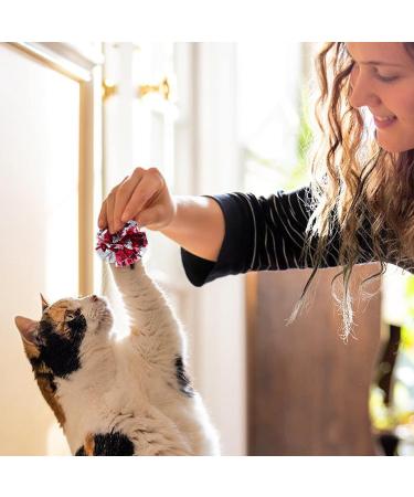 Molain Cat Crinkle Ball Toys 20 Pieces Colorful Cat Toy Balls Cat Play Toy Indoor Cats Interactive Ball Toy Large Ball Toy for Cat Kitten 6 cm/2.36 inch - Buy Online on SooperMarket.com