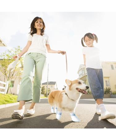 Disposable Dog Socks 20 Pcs Adjustable Disposable Dog Shoes Boots Dirt-Proof Pet Socks Dog Paw Protectors Foot Cover with Self Adhesive Bandage for Outdoor Indoor Walking (Small) - Buy Online on SooperMarket.com