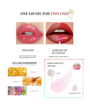 Color Changing Lip Gloss - 5 Color Flower Lip Oil for Hydration & Plumpness | Long Lasting Gloss for Women & Girls - Buy Online on SooperMarket.com