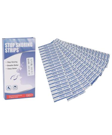Pack of 100 Disposable Nasal Patches Fight Sleep Snoring Snore Stopper for Maximum Stop at Night While Sleeping Improved Breathing Relieve Nasal Congestion