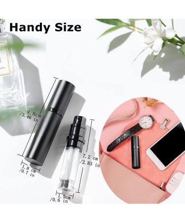 Travel Perfume Atomiser Refillable Underfill Perfume Atomizer Mini Aftershave Empty Spray Bottle Pods Travel Perfume Holder Pocket Travel Toiletries Holiday Essentials For Handbag Traveling (Grey) - Buy Online on SooperMarket.com