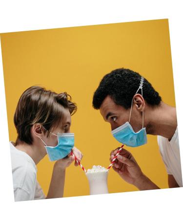 40 STK Masking Hooks Hanger - Adjustable Ear Hooks & Mask Band Buckles for Hearing Protection | Anti-Strangulation Extension - White - Buy Online on SooperMarket.com