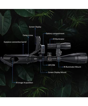 DIY Night Vision Scope for Riflescopes | FCC Certified Digital Hunting Scope with IR Flashlight Camera and 5 Screen - Buy Online on SooperMarket.com