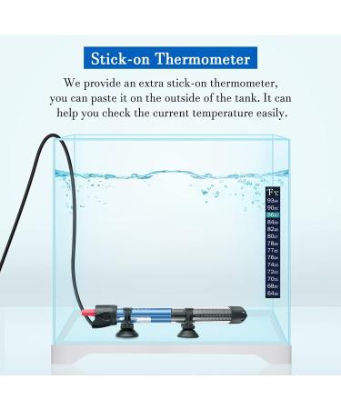 PYPABL Aquarium Heater Submersible Glass Heater 50W for 15-55L Fish and Turtle Tank - Buy Online on SooperMarket.com