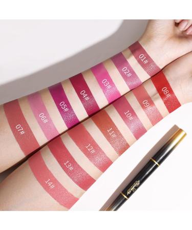 Waterproof Matte Lip Liner Pencil - Long-Lasting Makeup Cosmetics (#02) - Buy Online on SooperMarket.com
