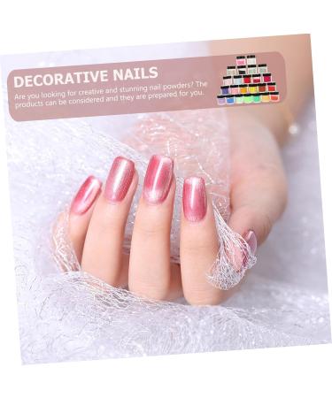 Baluue 72 Boxes Nail Crystal Powder DIY Manicure Powder Yn Nail Products Pigment Powder for Nails Pp - Buy Online on SooperMarket.com