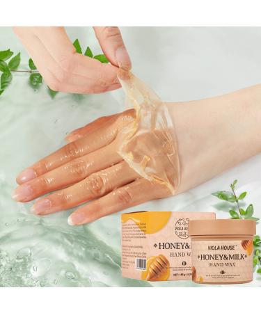 VIOLA HOUSE Hand Mask - Exfoliate, Hydrate, and Repair Dry, Aging Hands 150g (Honey & Milk) - Buy Online on SooperMarket.com