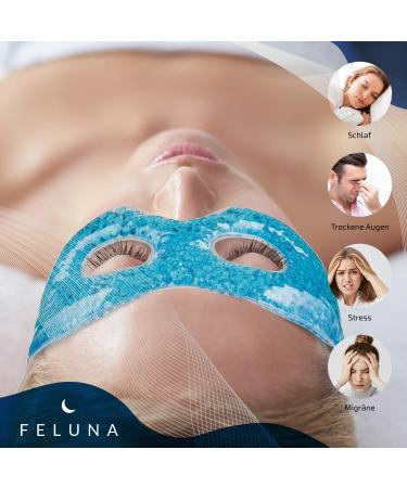 Feluna Gel Eye Mask | Relaxation & Wellness | Cold Therapy for Sunburn Allergies Migraines & Headaches - Buy Online on SooperMarket.com