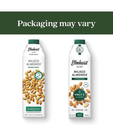 Elmhurst 1925 Sweetened Oat Milk - Dairy Free & Vegan - 32oz (Pack of 6) - Buy Online on SooperMarket.com