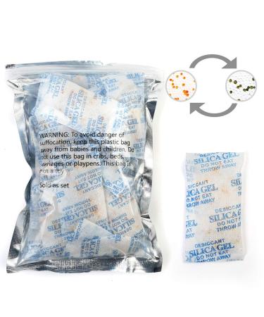 Lotfancy Silica gel dryer bag reusable 30 x 10 g pebbles for food safe and non -toxic (random new order old packaging) 10 g (30 pack)
