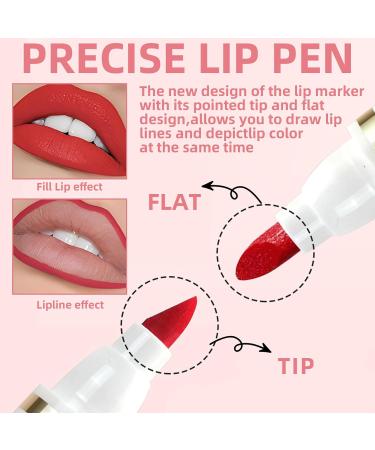 Buy 3 Colors Lip Stain Pen - Long Lasting Matte Lip Tint & Waterproof Lip Makeup | International Shipping Available - Buy Online on SooperMarket.com