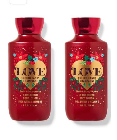 Bath and Body Works Cotton Candy Champagne Super Smooth Body Lotion 8 Oz - 2 Pack - Buy Online on SooperMarket.com