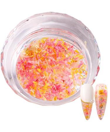 1Box 3D Dried Flower Nails Art Nail Accessories Elegant Nails Art Adornments Decoration Perfect For Nail Decoration Mixed Flowers For Nails Art S053D