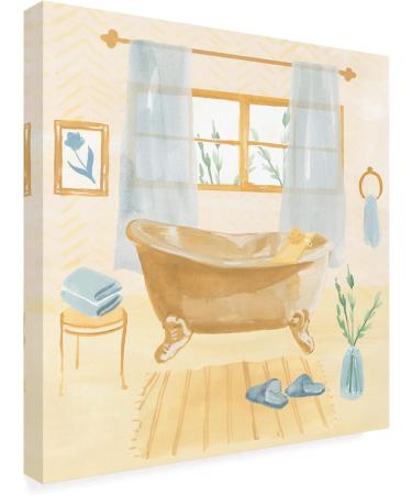 Buy Trademark Fine Art Golden Bath II Canvas Art by Annie Warren - International Shipping Available - Buy Online on SooperMarket.com