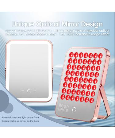 Red Light Devices 112LEDs 460/590/660/940nm Infrared Light Panel with Timer and Stand 3" Irradiance 140mW/cm Unique Mirror Design for Home/Work Red Light Lamp - Buy Online on SooperMarket.com