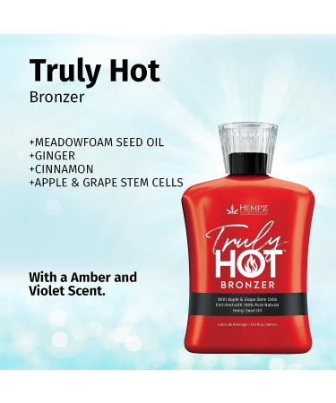 Hempz Truly Hot Fiery Formula & DHA Bronzers 13.5oz - Get that sizzling tan! - Buy Online on SooperMarket.com