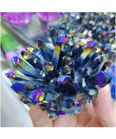 Natural Crystal Electroplate Cluster Stone RawCrystals Rock Specimen Home Decor FZUGEDRLI - Buy Online on SooperMarket.com