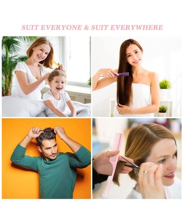 10-Piece Rat Tail Comb Set - Carbon & Heat Resistant, Anti-Static Teasing Comb for Volume & Styling (Assorted Colors) - Buy Online on SooperMarket.com