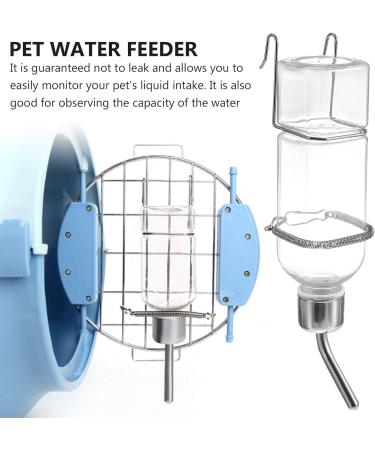 Balacoo 2 Pcs 180ml Guinea Pig Water Bottle No Drip Plastic Automatic Rabbit Water Feeder Hanging Fountains Pet Drinking Bottle with Hooks Springs for Amall Animals Transparent - Buy Online on SooperMarket.com