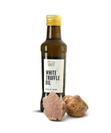 Liebers White Truffle Oil Premium Truffle Oil for Cooking, Salad Dressing, Seasoning, Marinade, Garnish, This White Truffle In Oil Is Kosher, Vegan, Vegetarian & Gluten Free | 8.45 Fl Oz Glass Bottle