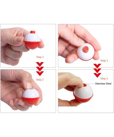 WUYUEJXI Fishing Bobbers Assortment - 16 Red and White Bobbers for Fishing Floats - Buy Online on SooperMarket.com